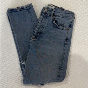 Agolde High Rise Distressed Jeans
